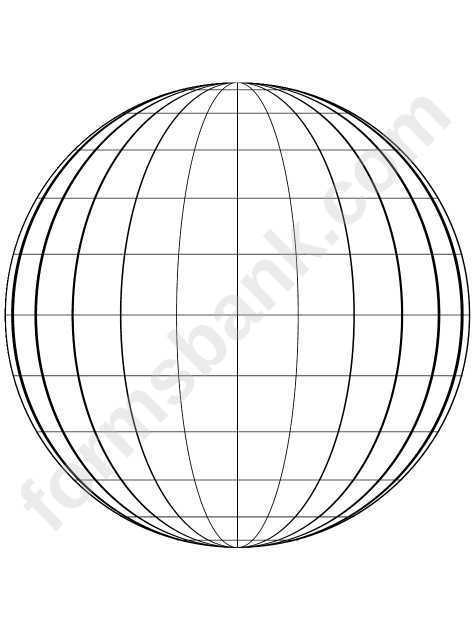 Globe Template Printable Pdf Download