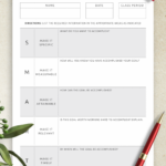 Goal Setting Worksheets Download PDF