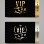Golden And Platinum Vip Card Template Royalty Free Vector affiliate