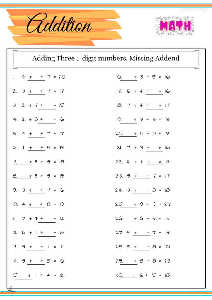 Grade 2 Math Worksheets Addition Part 2 Education PH