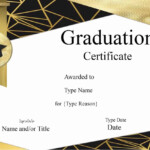 Graduation Certificate Template Customize Online Print