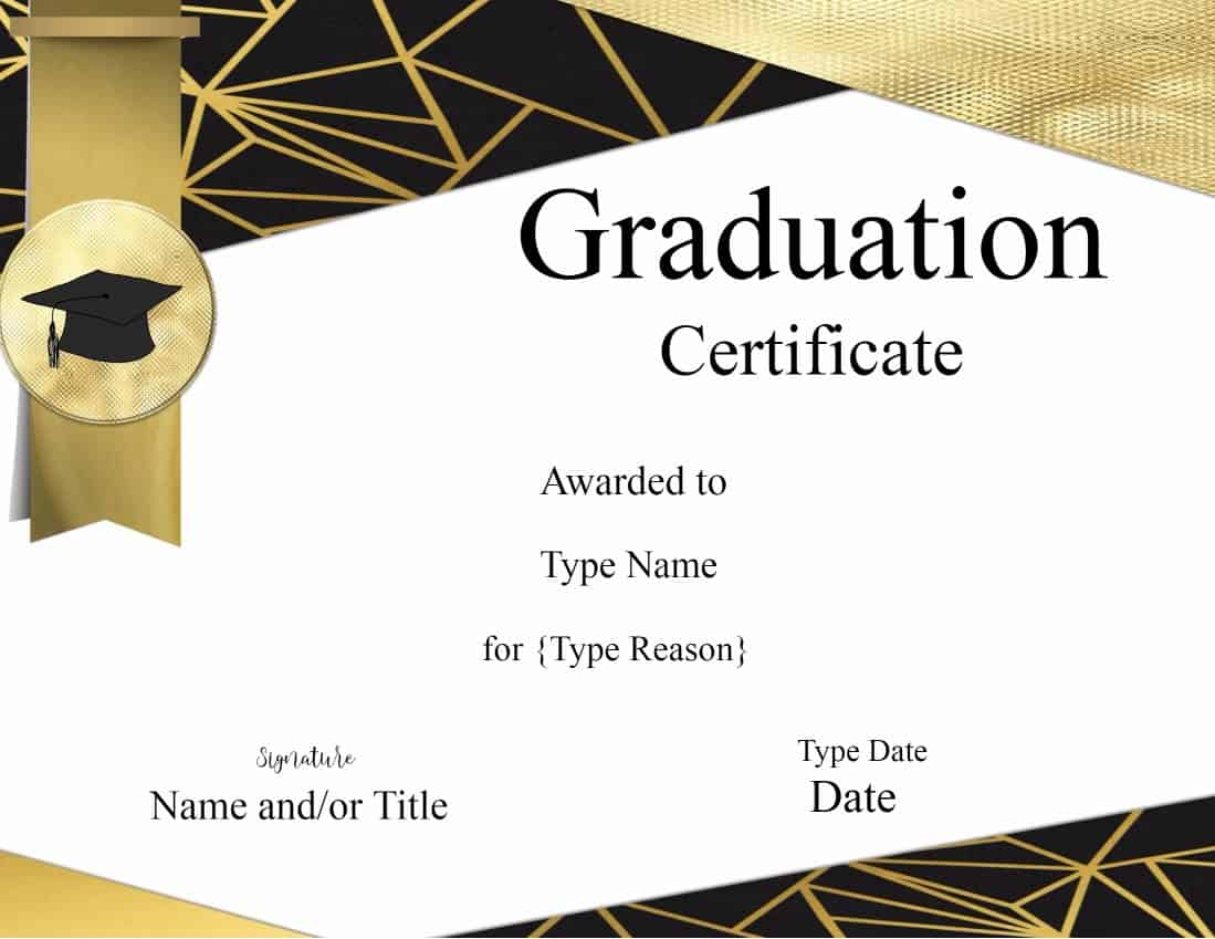 Graduation Certificate Template Customize Online Print