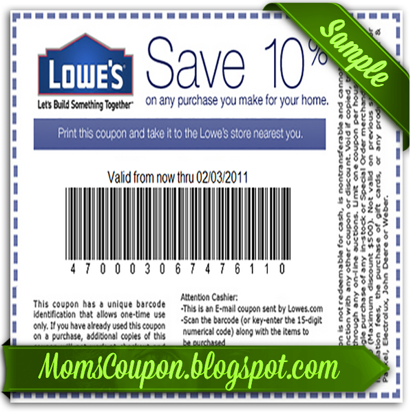 Great Deals Using Free Printable Lowes Coupons Free Printable Coupons