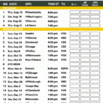 Green Bay Packers Printable Schedule 2020 Now Trend