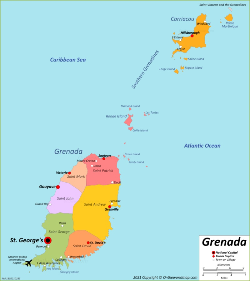 Grenada Map Detailed Maps Of Grenada