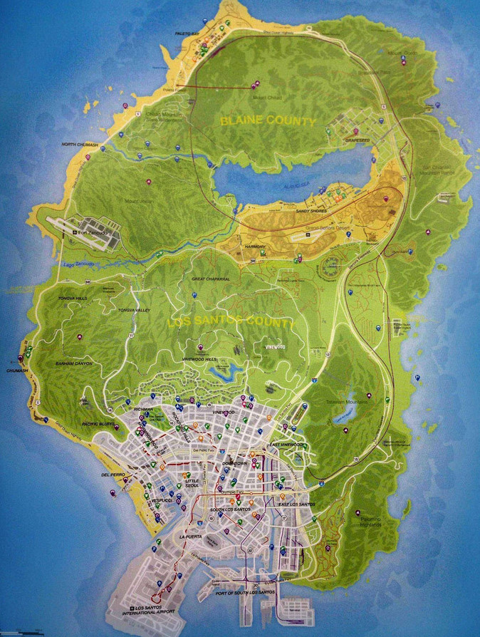 GTA V Map Orcz The Video Games Wiki