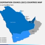 Gulf Cooperation Council GCC Map PowerPoint SketchBubble