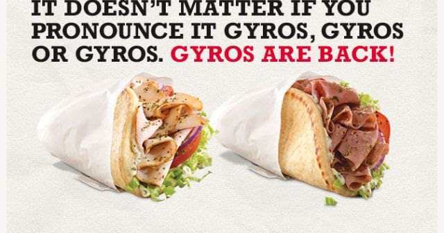 Gyros Back For A Limited Time At Arby s Brand Eating