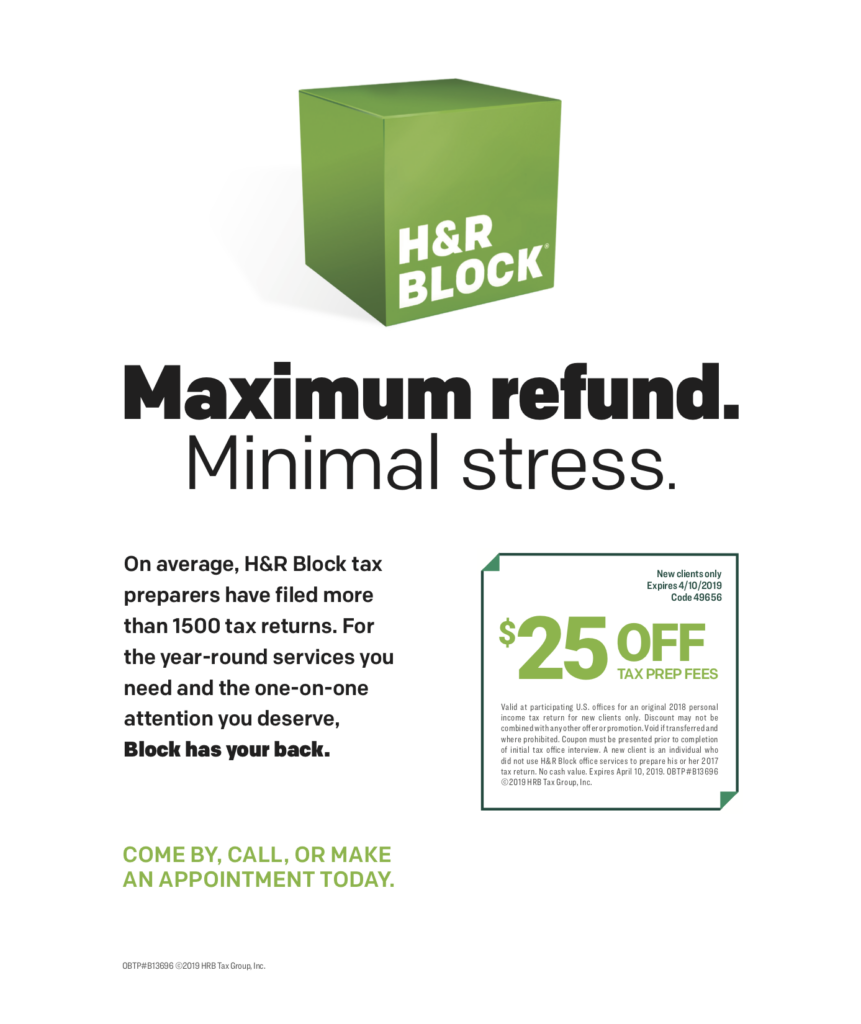 H r Block Coupons For Returning Customers Printable FreePrintable me