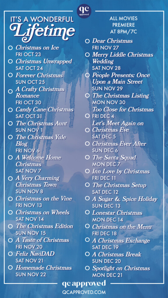 Hallmark Christmas Movie Schedule 2020 QC Approved