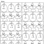 Halloween Addition Worksheets First Grade Worksheets Master