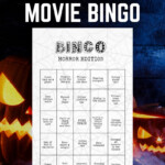 Halloween Movie Night Game Horror Movie Printable Bingo Cards Etsy