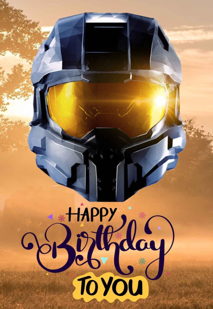 Halo Printable Birthday Cards PRINTBIRTHDAY CARDS