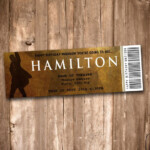 Hamilton An American Musical Souvenir Theater Tickets Theater