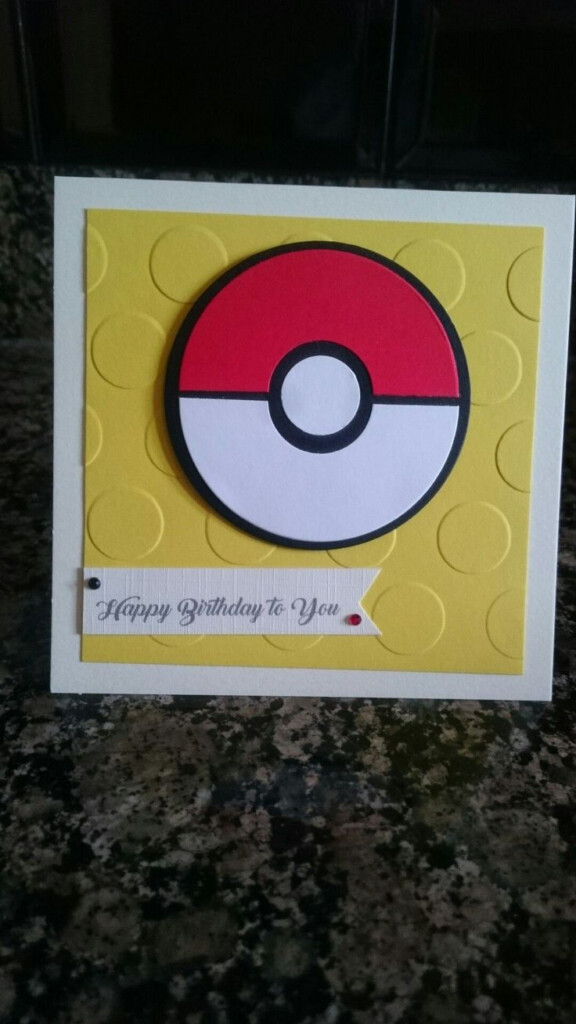 Handmade Pokemon Birthday Card Birthday Cards For Brother Dad 