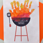 Handprint Grill And Gift Idea For Father s Day BBQ Loving Dads