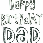 Happy birthday dad Birthday Coloring Pages Happy Birthday Coloring