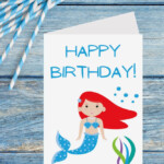 Happy Birthday Mermaid Cards Parties Made Personal Birthday Card