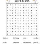 Happy Birthday Word Search Kiddo Shelter Birthday Words Happy