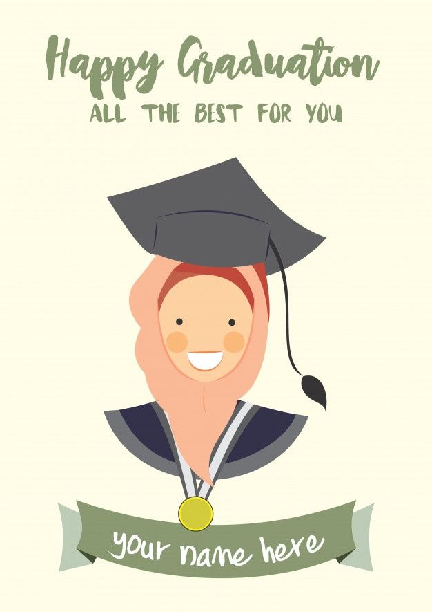 Happy Graduation Congratulation Template Card Ide Wisuda Gambar