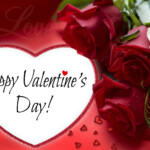 Happy Valentines Day Love Card Red Roses And Heart Wallpapers Hd