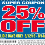 Harbor Freight 25 Off Coupons Valid 8 12 8 14