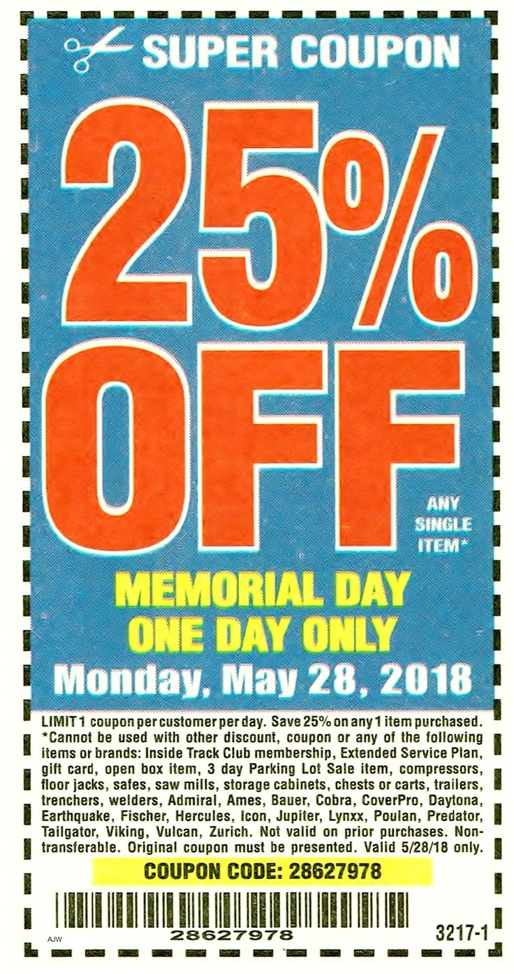 Harbor Freight 25 Percent Off Coupon Harbor Freight Coupon Harbor 