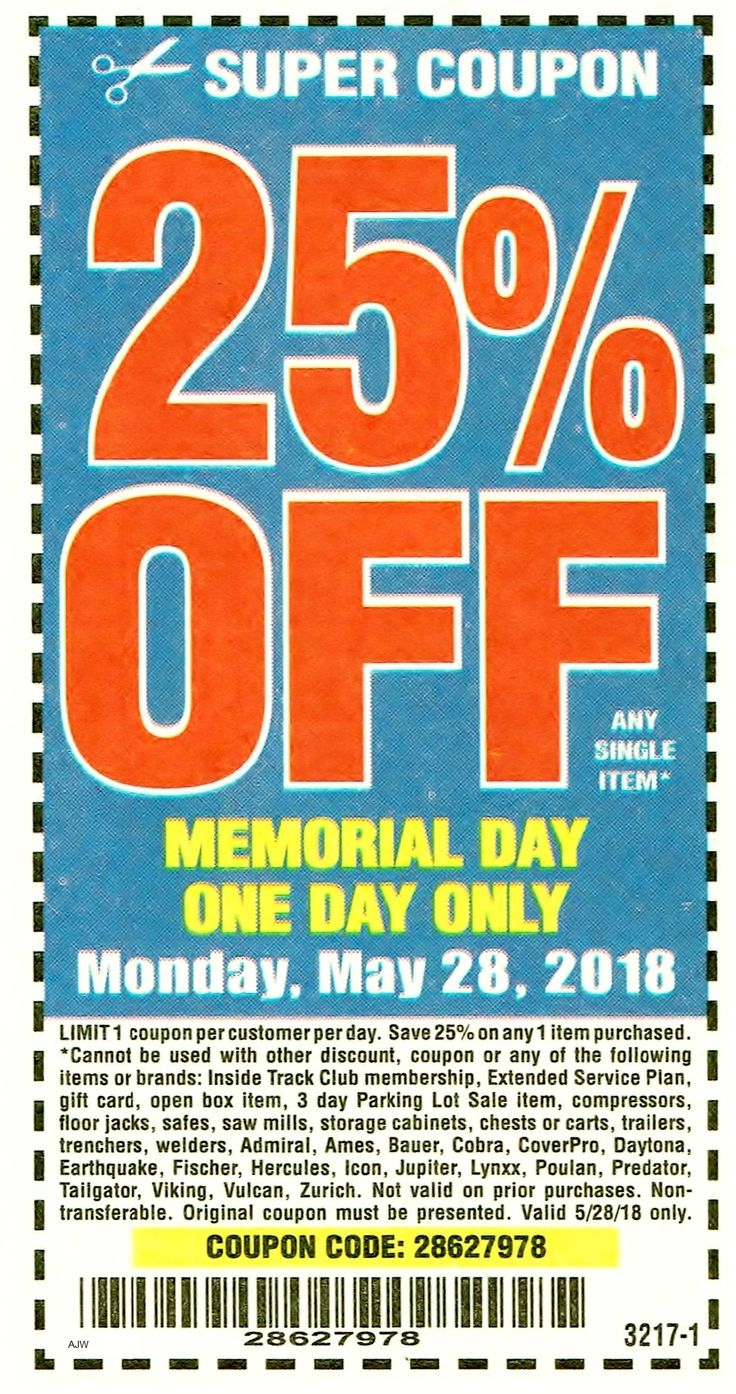 Harbor Freight 25 Percent Off Coupon Harbor Freight Coupon Harbor