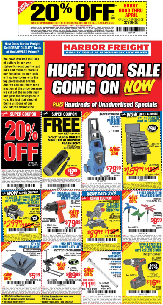 Harbor Freight August 2021 Coupons And Promo Codes 