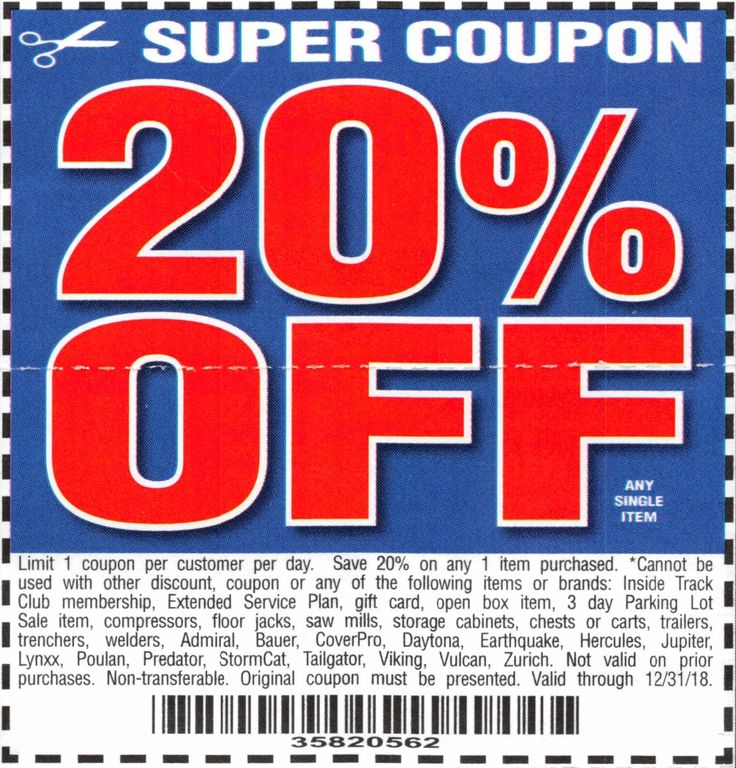 Harbor Freight Coupon Database