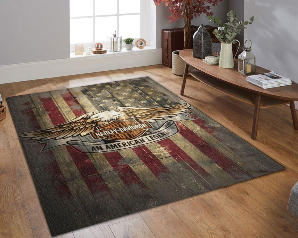 Harley Davidson Area Soft Rugs Bedroom Kitchen Living Room Etsy