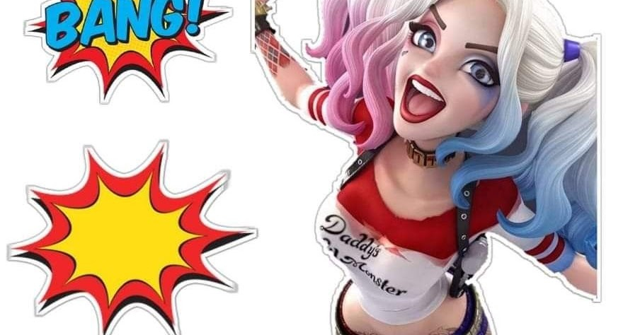 Harley Quinn Free Printable Cake Toppers Oh My Fiesta For Geeks