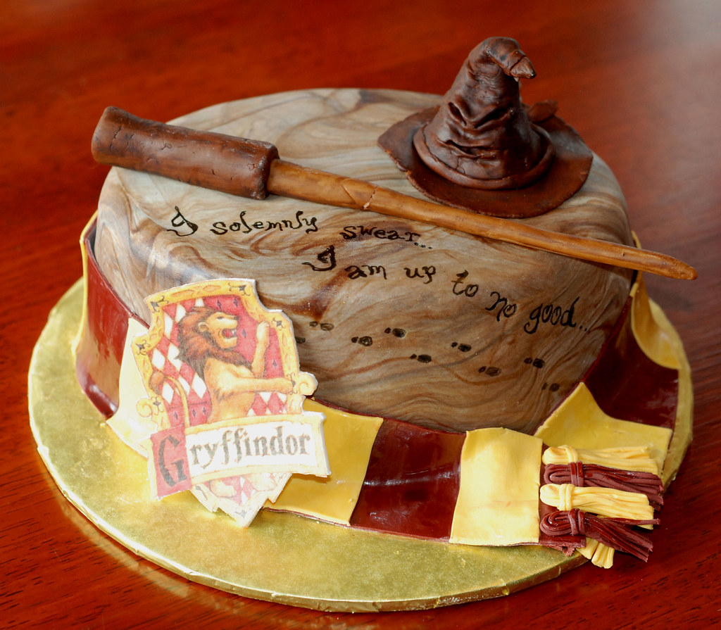 Harry Potter Cake For Marti Chocolate Fudge Cake With Cook Flickr