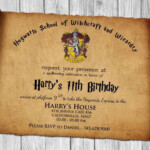Harry Potter Einladungskarten Zum Ausdrucken Kindergeburtstag Harry