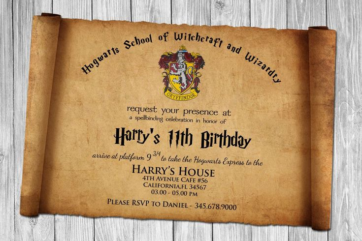 Harry Potter Einladungskarten Zum Ausdrucken Kindergeburtstag Harry 
