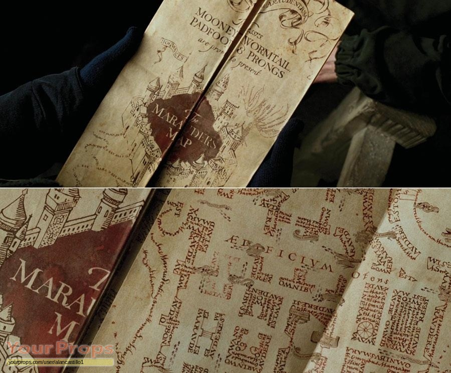 Harry Potter Movies Marauder s Map Replica Movie Prop