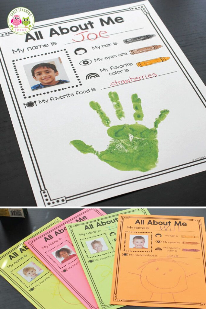 Here Is A Fun Activity Idea For Your All About Me Theme Unit And Lesson 