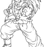 High Detailed Goku Super Saiyan Coloring Picture