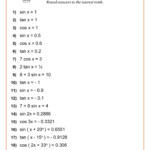 High School Math Worksheets Math Worksheets PDF