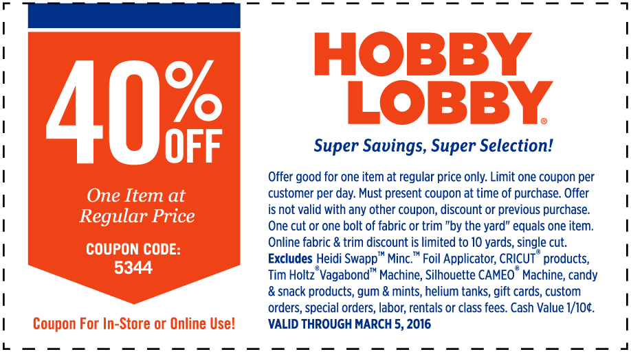 Hobby Lobby April 2021 Coupons And Promo Codes 