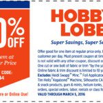 Hobby Lobby April 2021 Coupons And Promo Codes