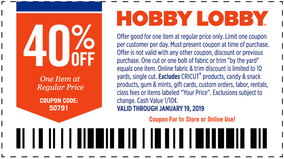 Printable Hobby Lobby Coupons 2023 FreePrintable.me