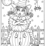 Hocus Pocus Witches Printable Coloring Pages For Adults Etsy Free