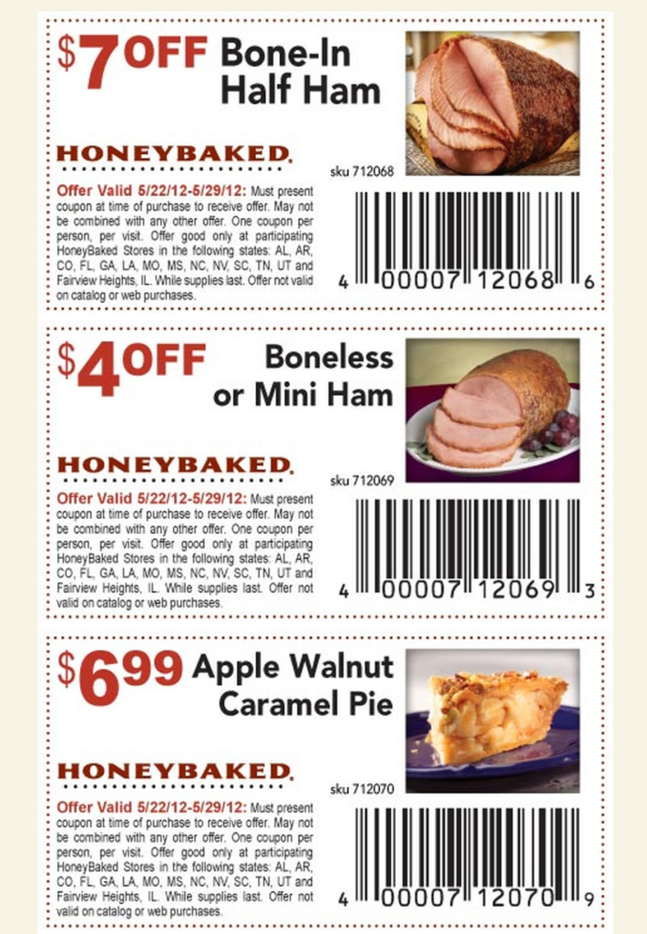 Honey Baked Ham Printable Coupons For Memorial Day Al