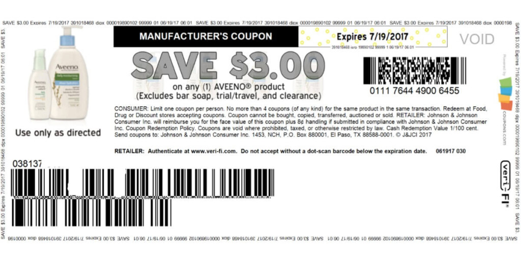 Hot 3 00 Aveeno Coupon Print Today Living Rich With Coupons 