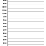 Hourly Daily Planner Template Daily Schedule Template Daily Calendar