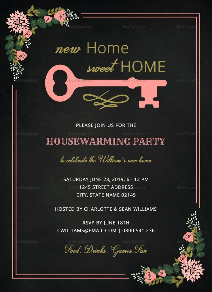 Housewarming Images For Invitation Fresh Chalkboard Housewarming Invi 