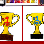 How To Draw A Trophy For Father s Day Art For Kids Hub