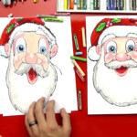 How To Draw Santa Claus s Face Art For Kids Hub