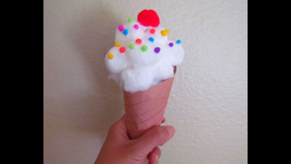 How To Make An Ice Cream Cone Craft YouTube